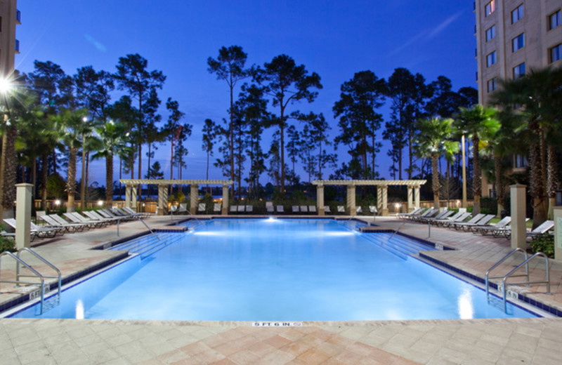 Outdoor pool at Lake Eve Resort.