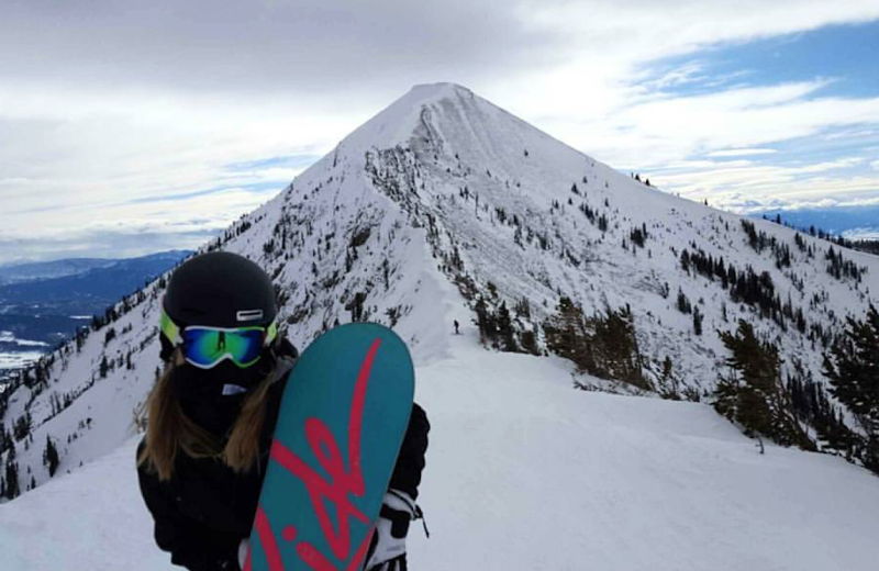 Snowboarding at Hardscrabble Ranch.