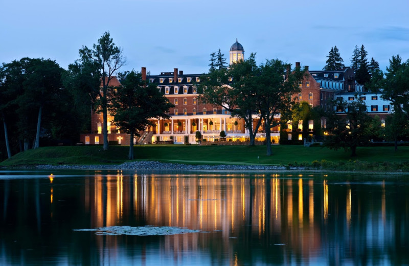 Exterior view of The Otesaga Resort Hotel.