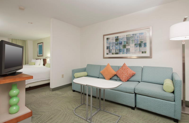 Guest room at SpringHill Suites Phoenix Chandler/Fashion Center.