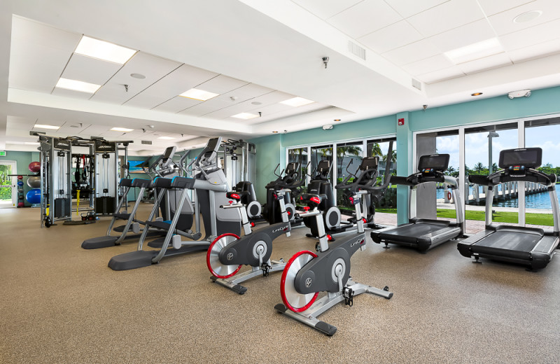 Fitness room at South Seas Island Resort.