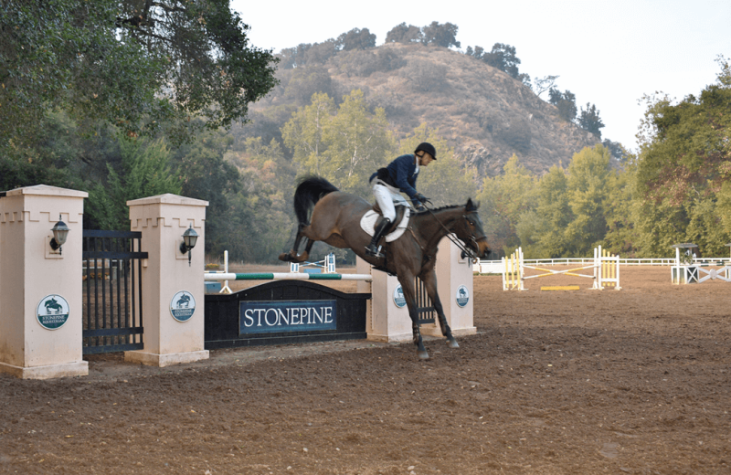 Horseback riding at Stonepine Estate.