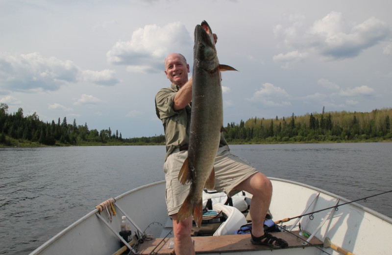 Fishing at Cliff Lake Resorts.