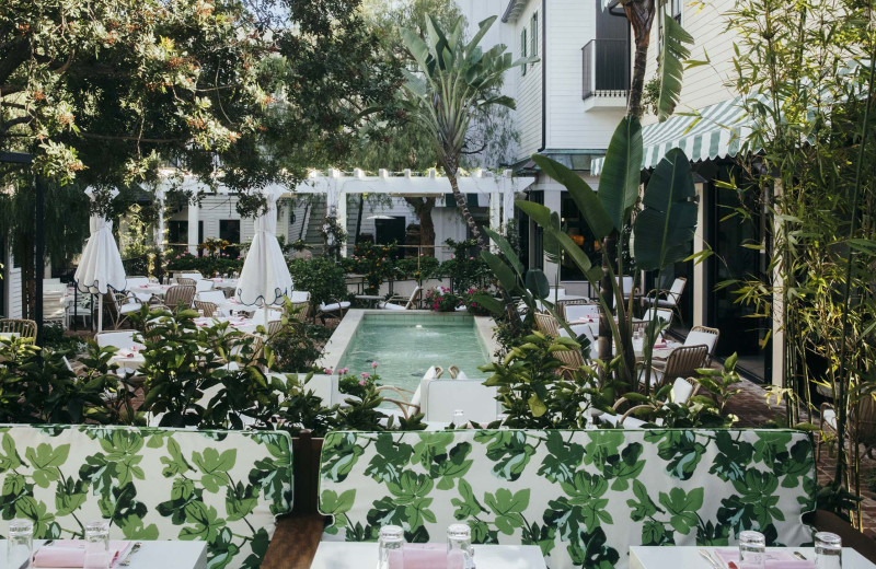 Outdoor pool at San Vicente Bungalows.