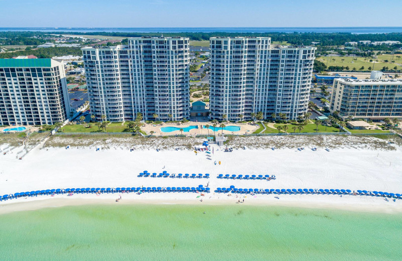 Exterior view of Silver Beach Towers.