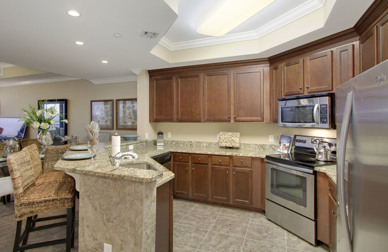 Rental kitchen at LuxuryGulfRentals.com