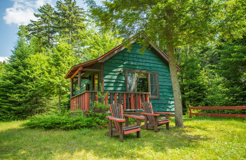 Cabin exterior at Lake Clear Lodge & Retreat.