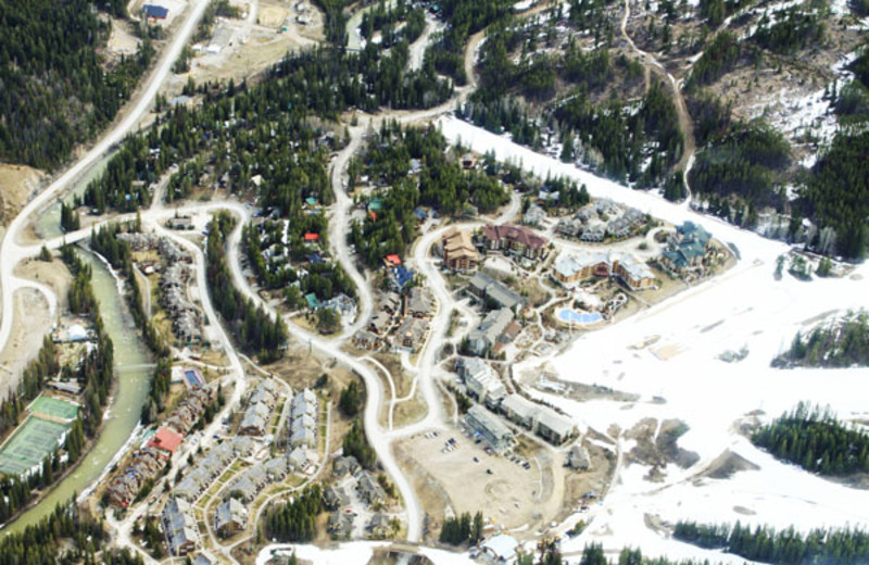 Aerial View of the Panorama Vacation Retreat at Horsethief Lodge