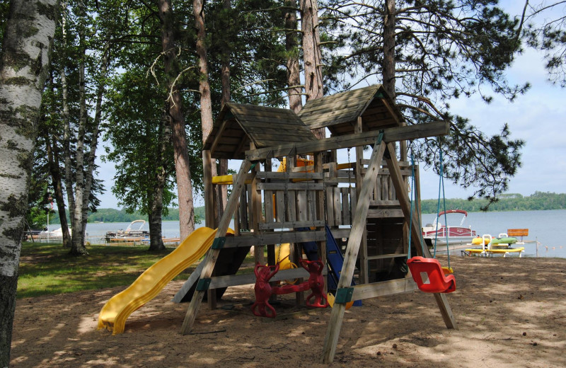 Playground at Sandy Pines Resort.