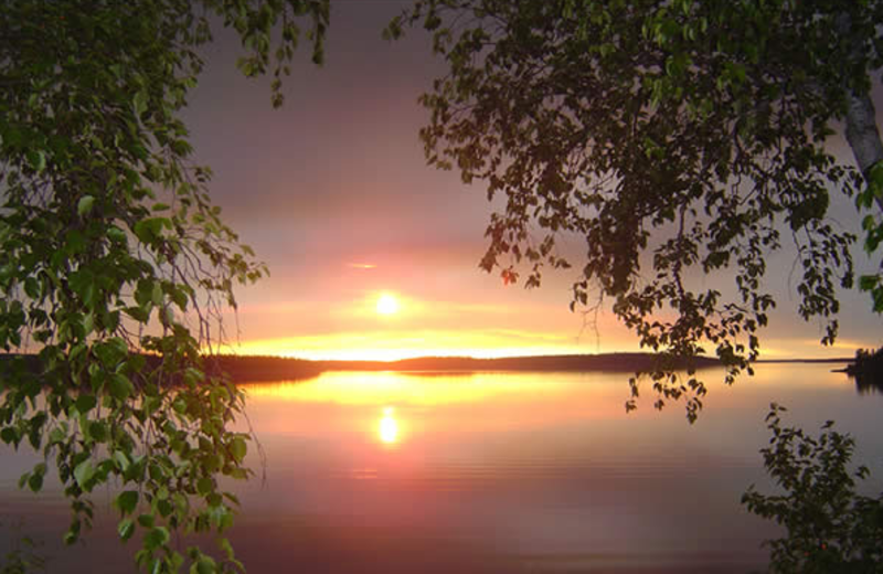 Sunrise at Tate Island Lodge.