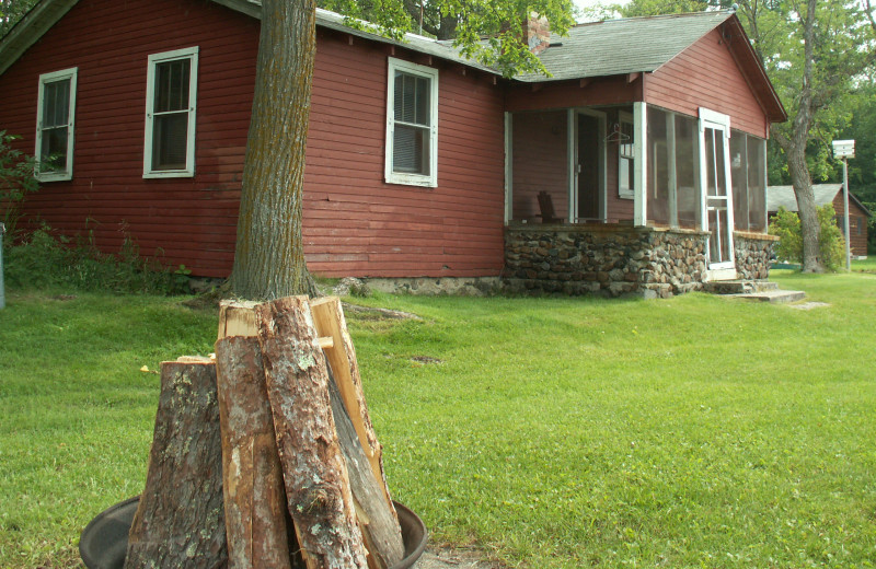 Cabin exterior at Valhalla Resort.