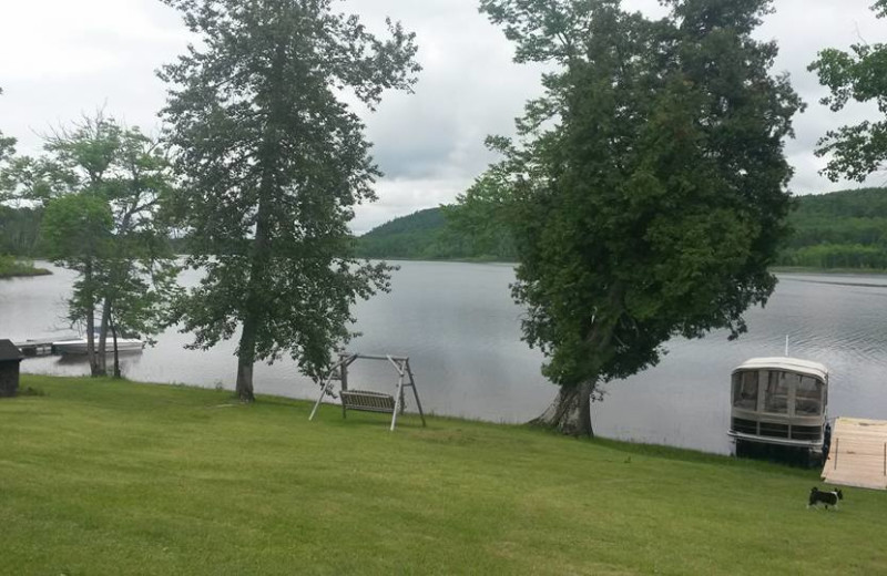 Lake view at Elk Lake Wilderness Resort.