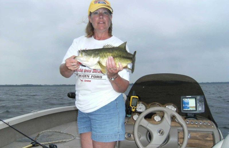 Fishing at Hidden Haven Resort and Campground.