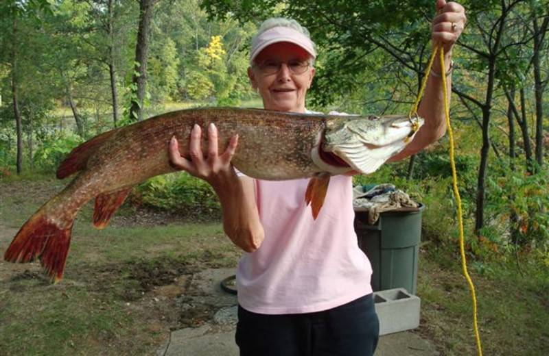 Big catch at Niemeyer's Rugged River Resort.