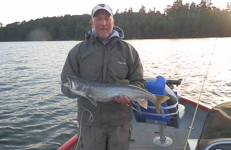 Fishing at Whitefish Bay Camp.