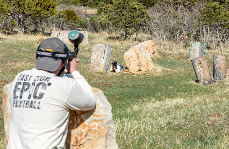 Paintball at Zion Ponderosa Ranch Resort.