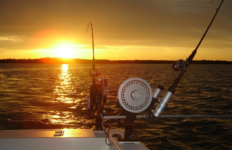 Fishing at Drummond Island Resort and Conference Center.