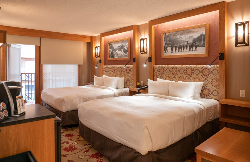 Guest room at Banff Ptarmigan Inn.