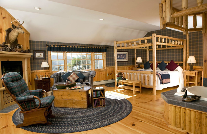 Guest room at Rabbit Hill Inn.