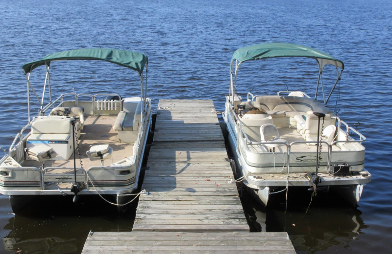 Boating at Deluxe Camp.