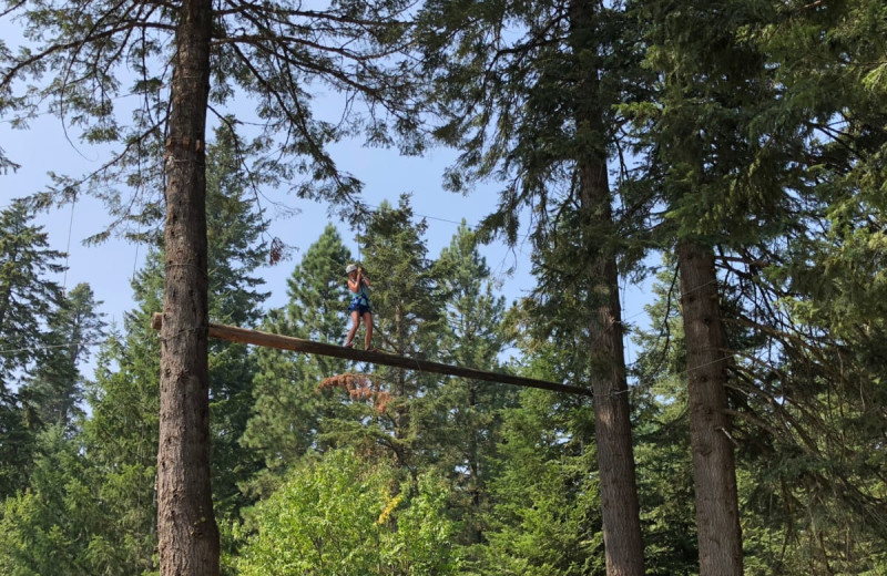 Adventure ropes at Red Horse Mountain Ranch.