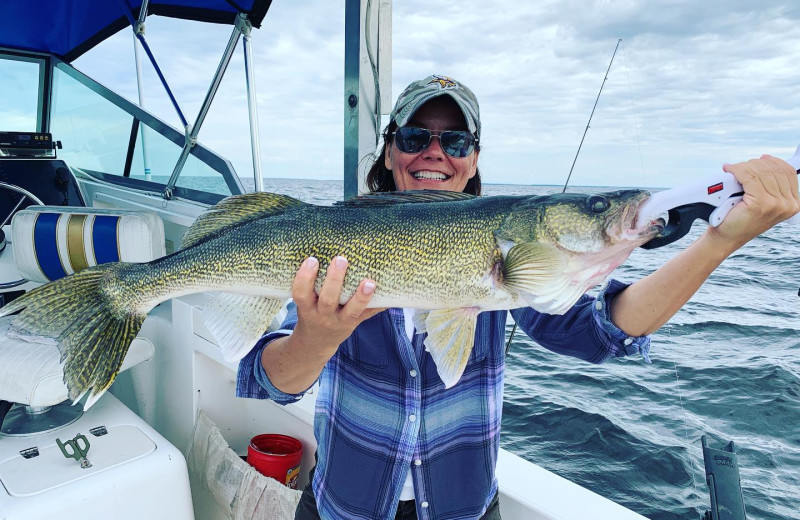 Fishing at River Bend's Resort & Walleye Inn.