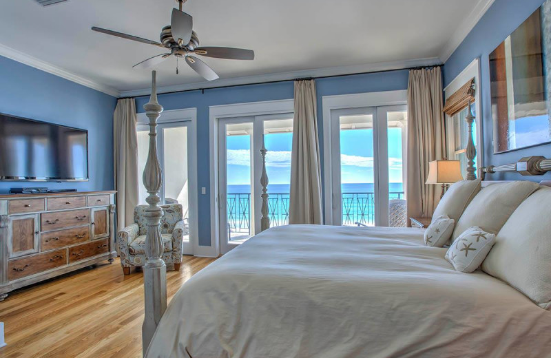 Vacation rental bedroom at Ocean Reef Resort Properties.