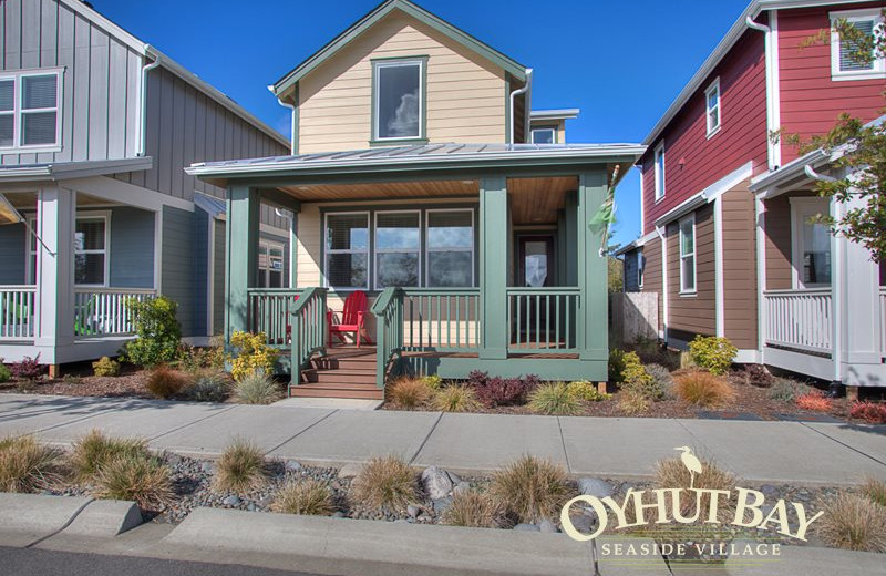 Rental exterior at Oyhut Bay Seaside Village.