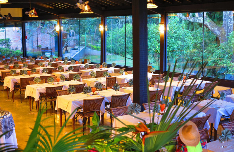 Dining at Refugio Cheiro De Mato.