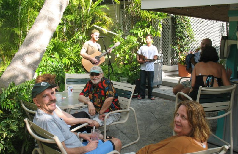 Entertainment by the pool at The Banyan Resort.