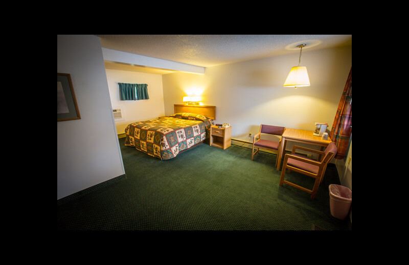 Guest room at Northern Pine Inn.