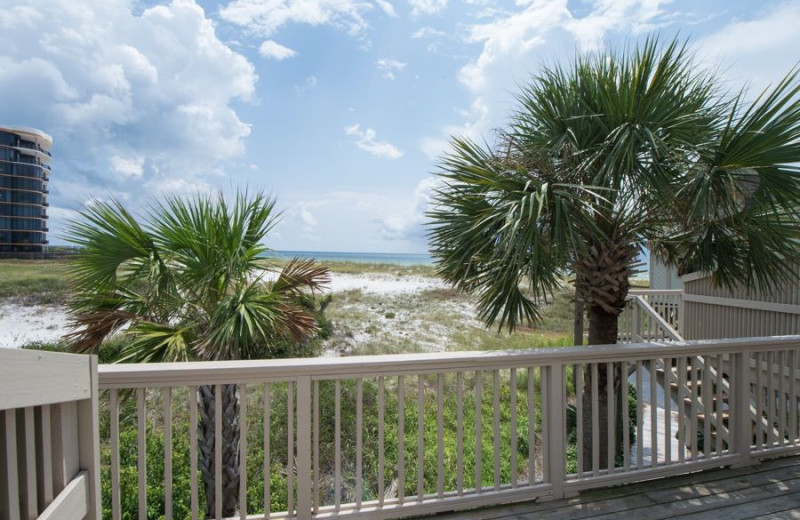 Deck view at Molokai Villas Perdido Key.