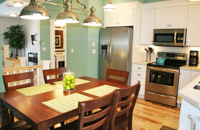 Vacation rental kitchen at The Beach House.