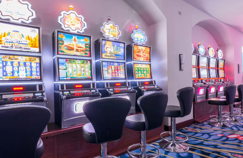 Slot machines at Croc's Resort & Casino.