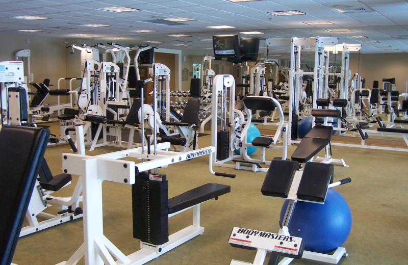 Fitness room at Silver Shells Beach Resort & Spa.