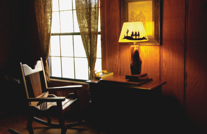 Cabin interior at West 1077 Guest Ranch.