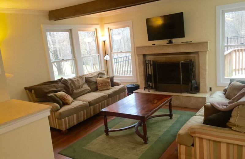 Guest living room at Lake Michigan Reunion & Retreat.