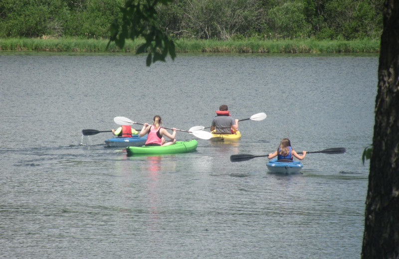 Kayaking at Rising Eagle Resort.