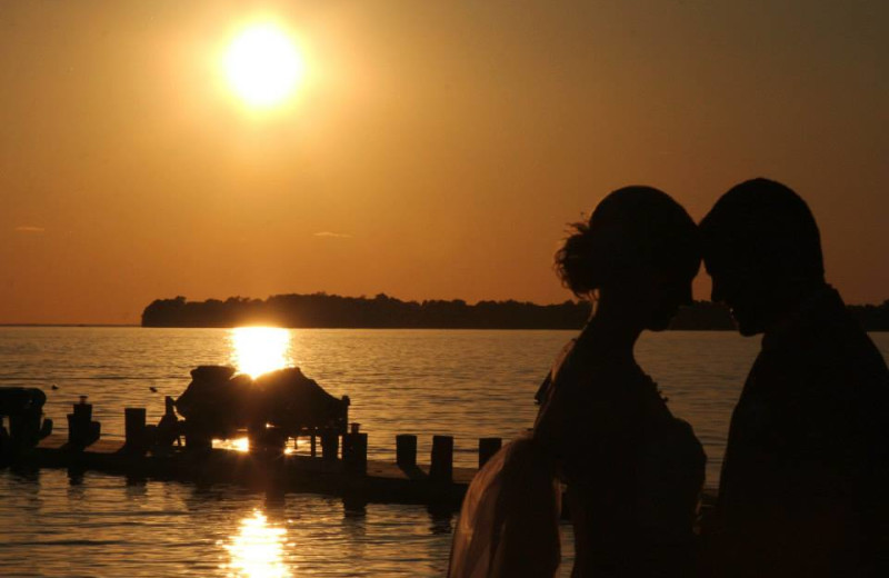 Couple at Appeldoorn's Sunset Bay Resort.