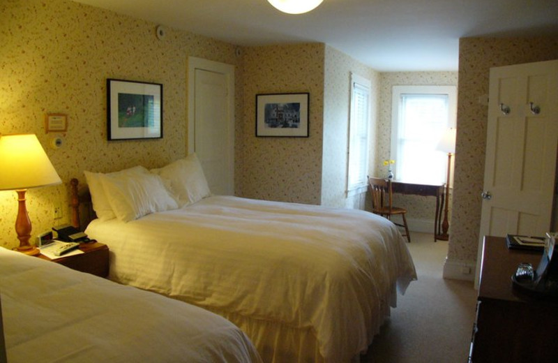Guest room at Three Stallion Inn.