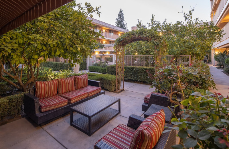 Patio at The San Joaquin Hotel.