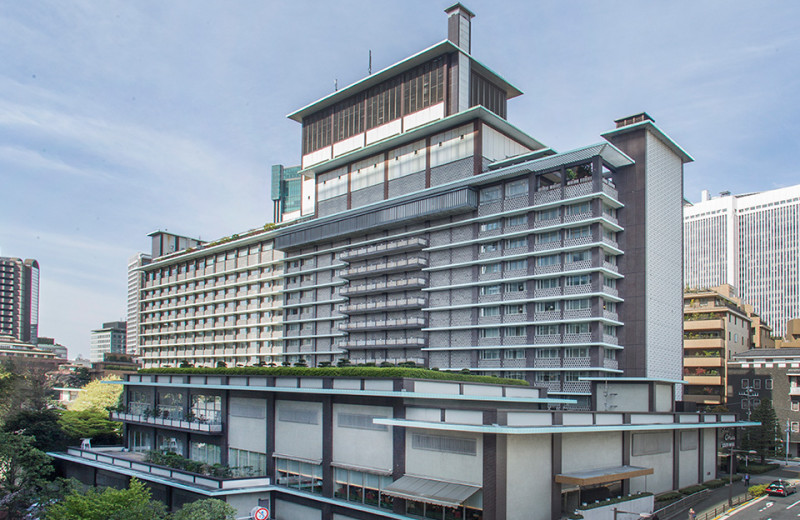 Exterior view of Hotel Okura.