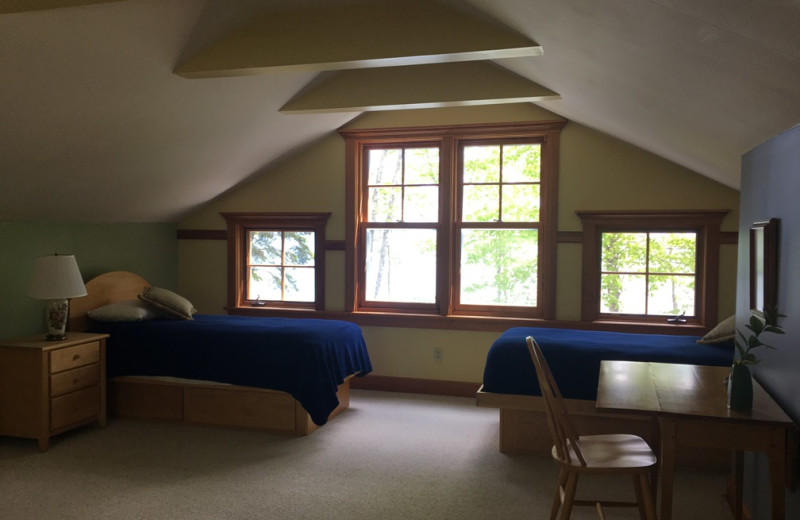 Rental bedroom at Vacation Cottages.