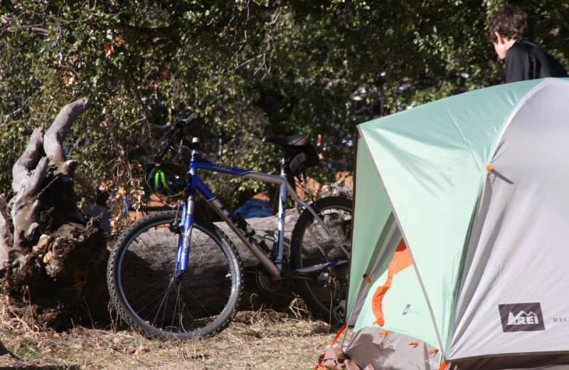 Campground at Reveille Peak Ranch.