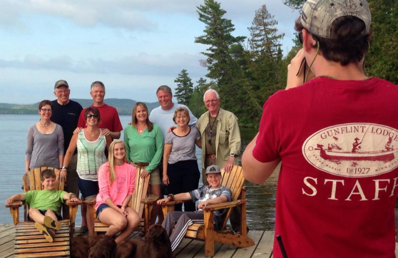 Family reunions at Gunflint Lodge.