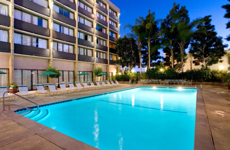 Outdoor pool at Clarion-Anaheim Resort.