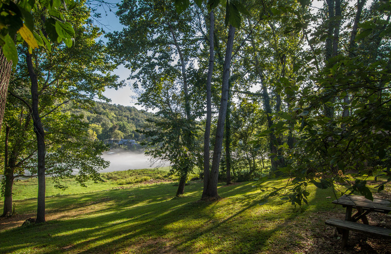 Grounds at Fulton's Lodge on the White River.