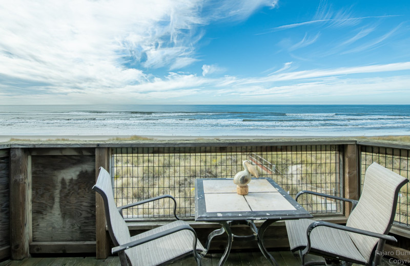 Rental balcony at Pajaro Dunes Resort.