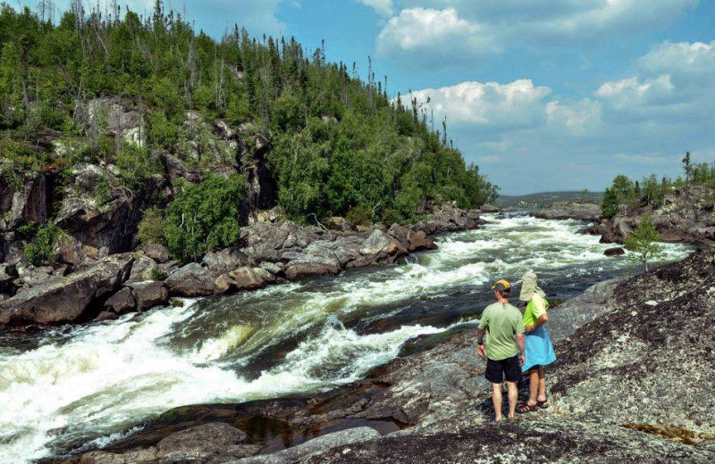 Waterfall at Churchill River Canoe Outfitters.