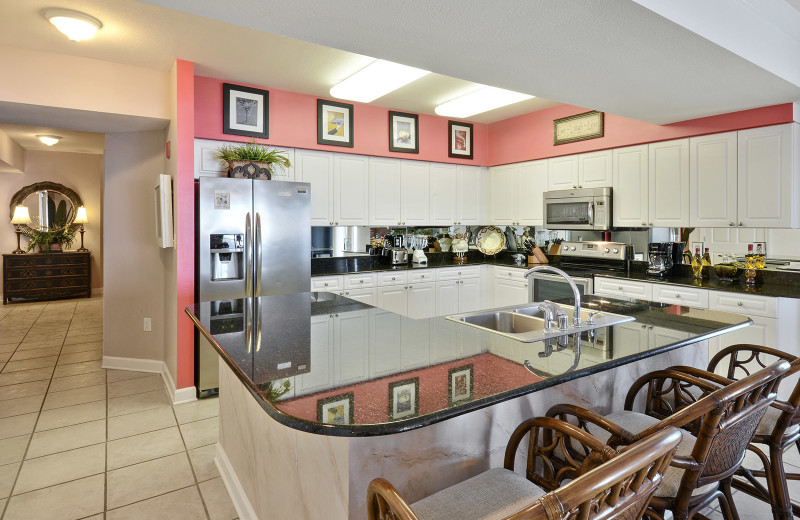 Rental kitchen at Alabama Coastal Properties.